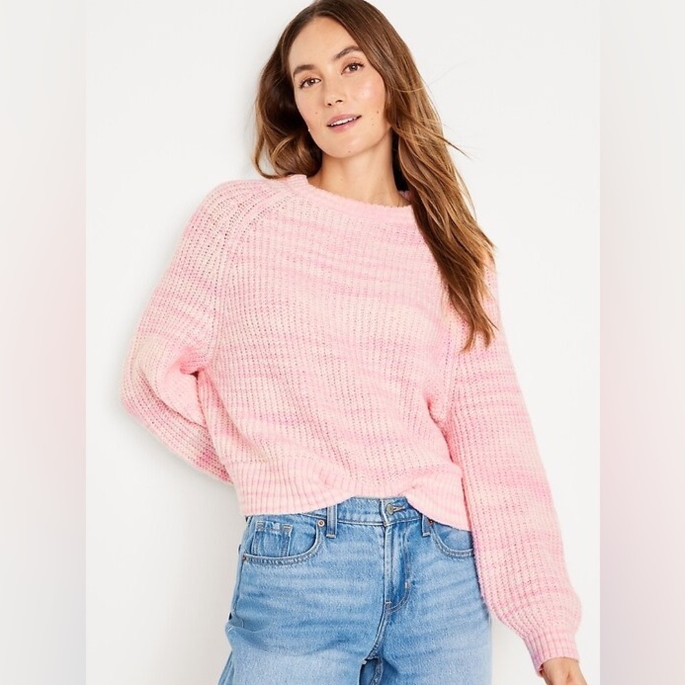 Old Navy Blush Pink Crew Neck Sweater